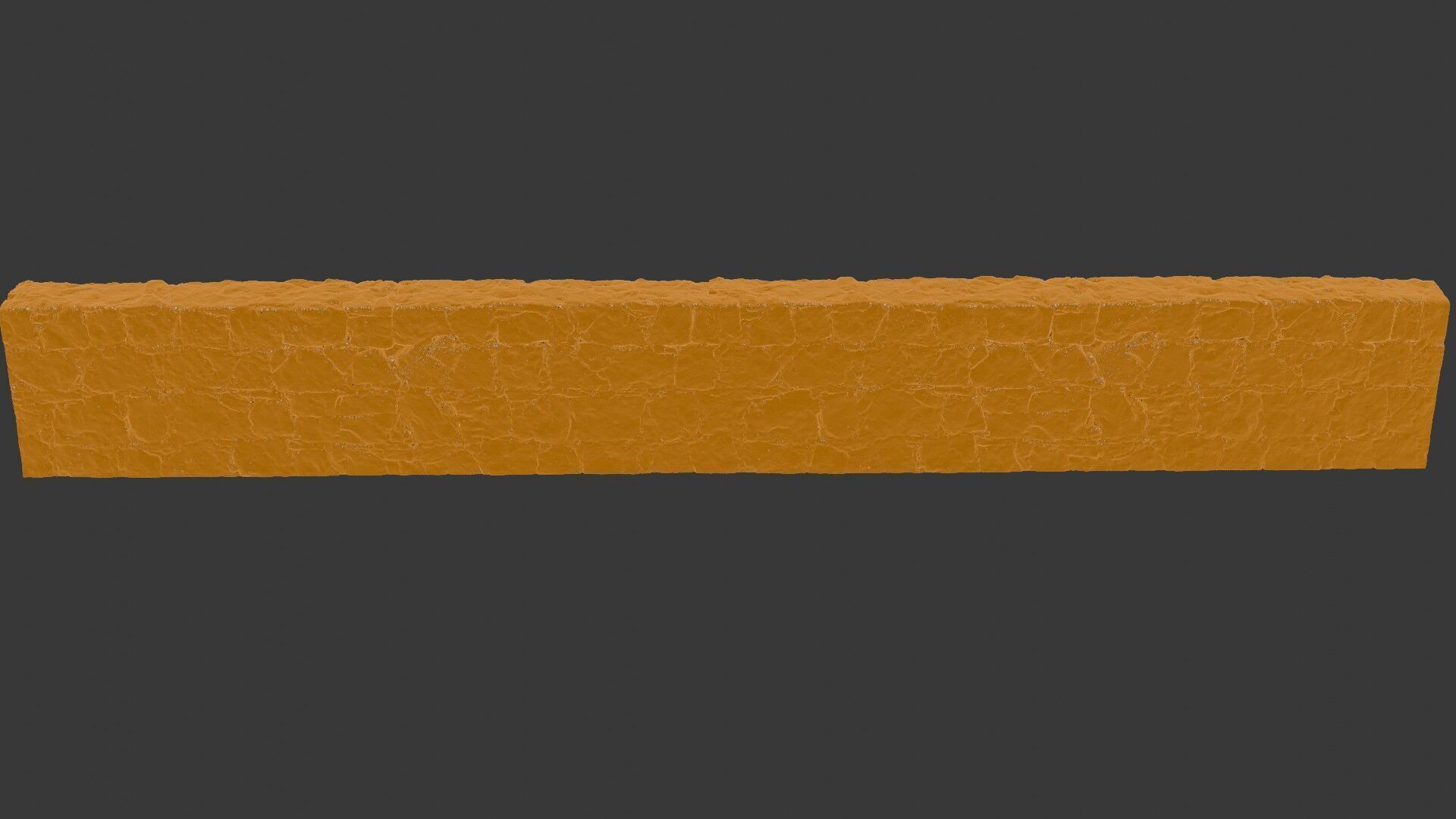 Light Stone Wall Scan Low-poly 3D model_2