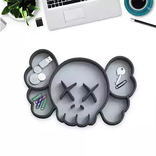 3D KAWS Tray Multipurpose Tray Catch Tray Functional Design 