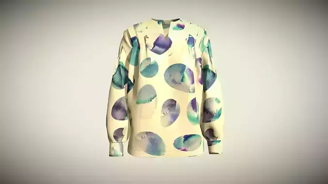 Ladies Mirror Shirt In  Low Poly