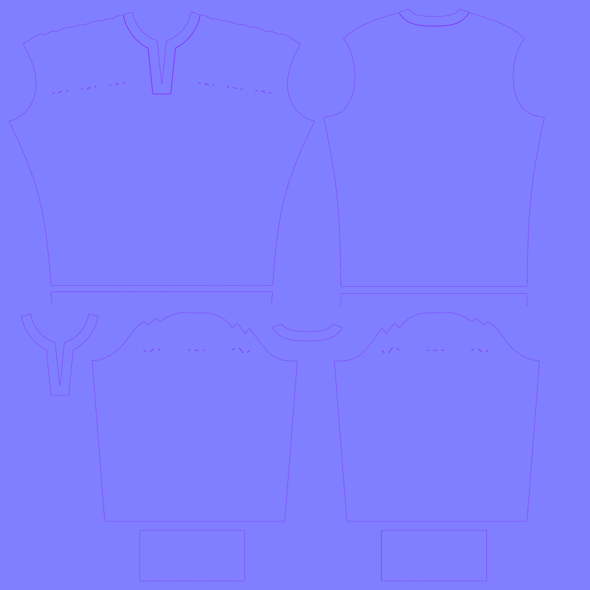 Ladies Mirror Shirt In  Low Poly Low-poly 3D model_4