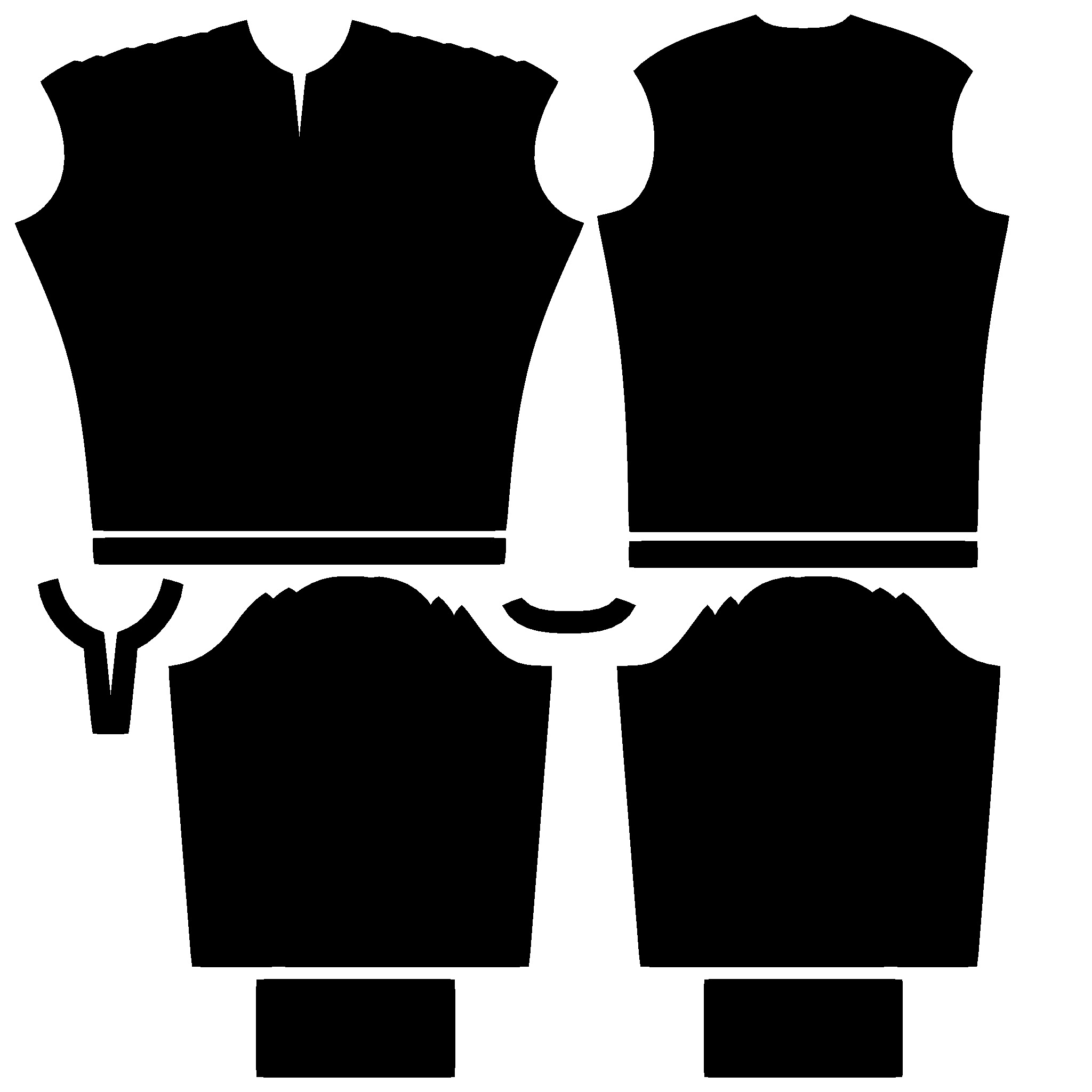 Ladies Mirror Shirt In  Low Poly Low-poly 3D model_3