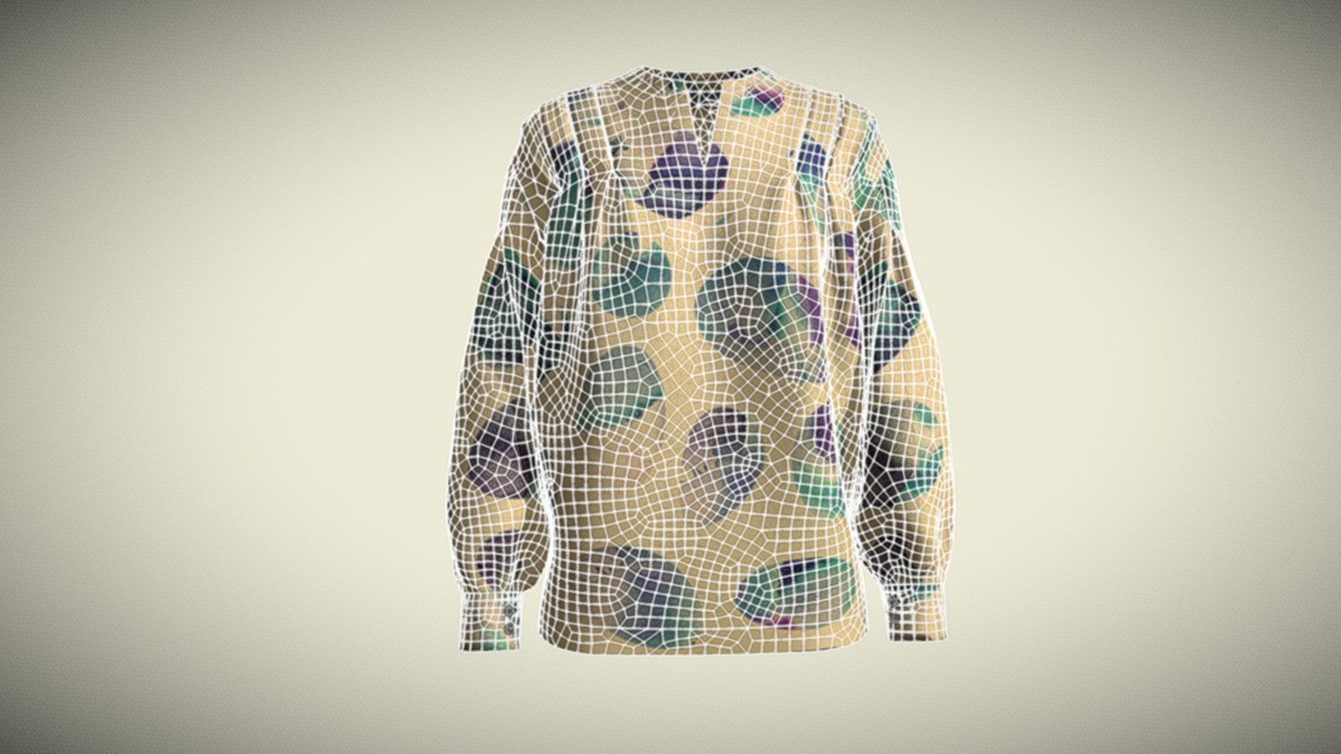 Ladies Mirror Shirt In  Low Poly Low-poly 3D model_1