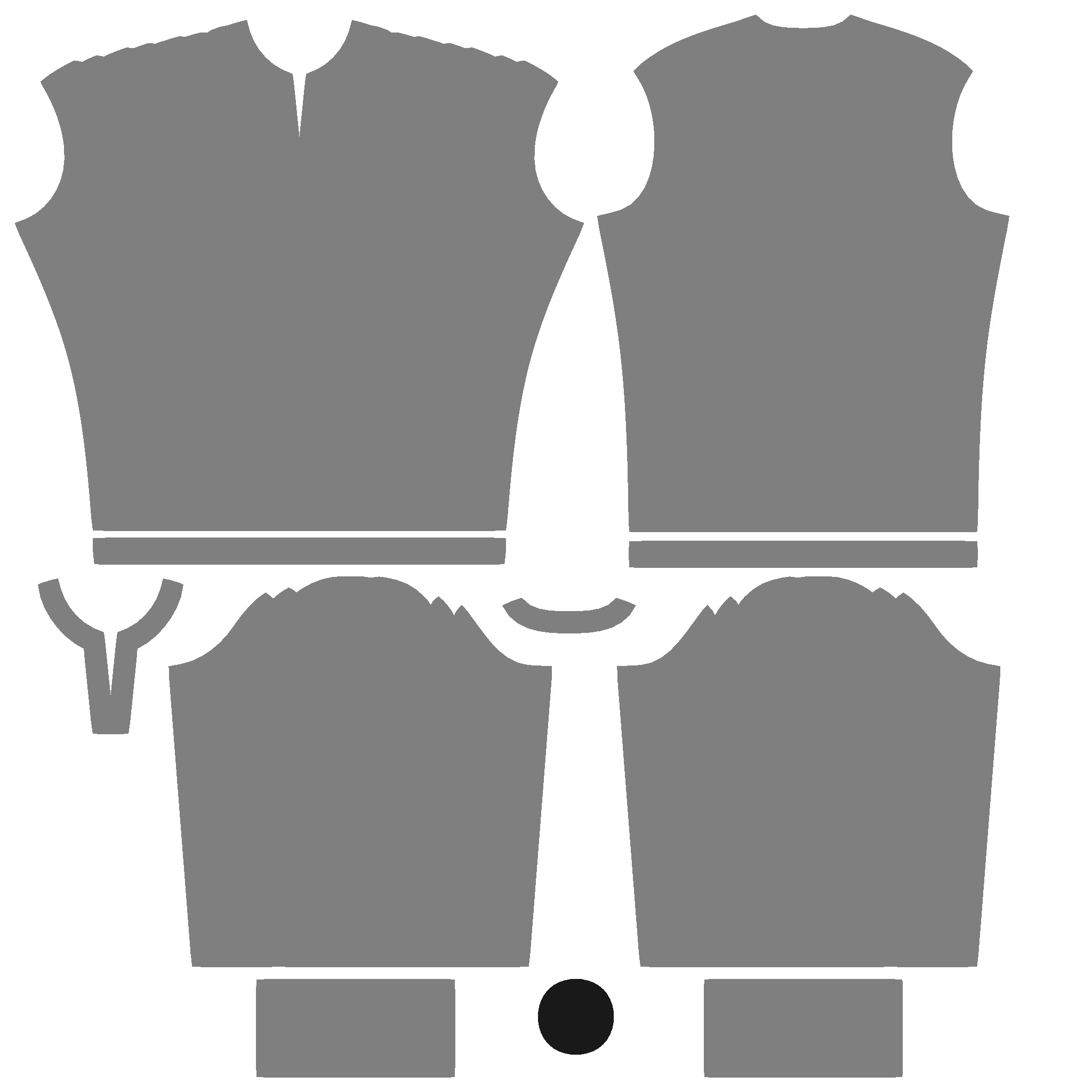 Ladies Mirror Shirt In  Low Poly Low-poly 3D model_6