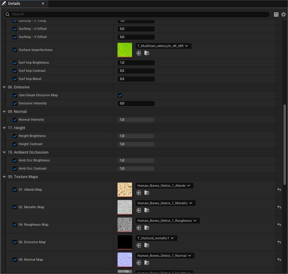 Game Ready PBR Stylized Bone Materials Pack Texture_2