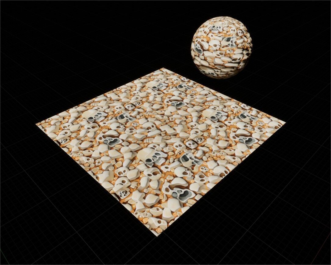 Game Ready PBR Stylized Bone Materials Pack Texture_13