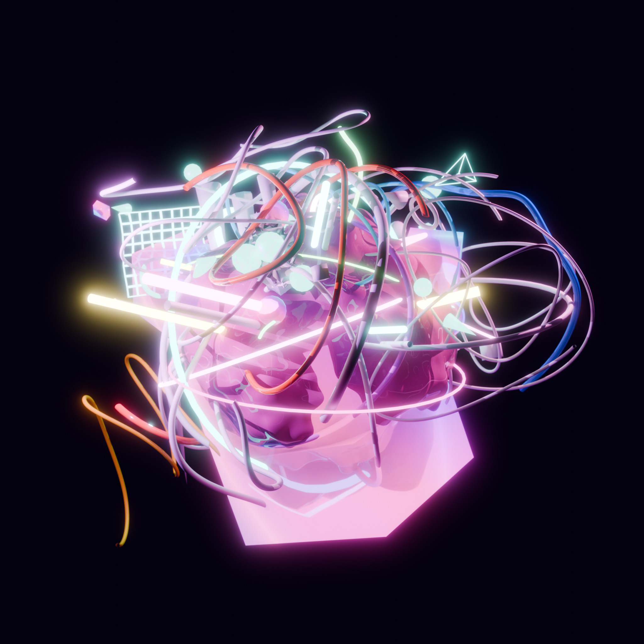 Neon Cortex Overflow 3D model_1