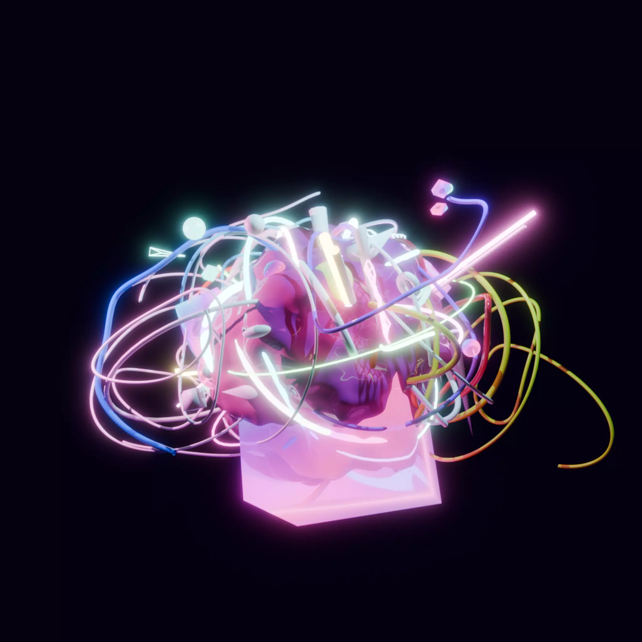 Neon Cortex Overflow 3D model_0