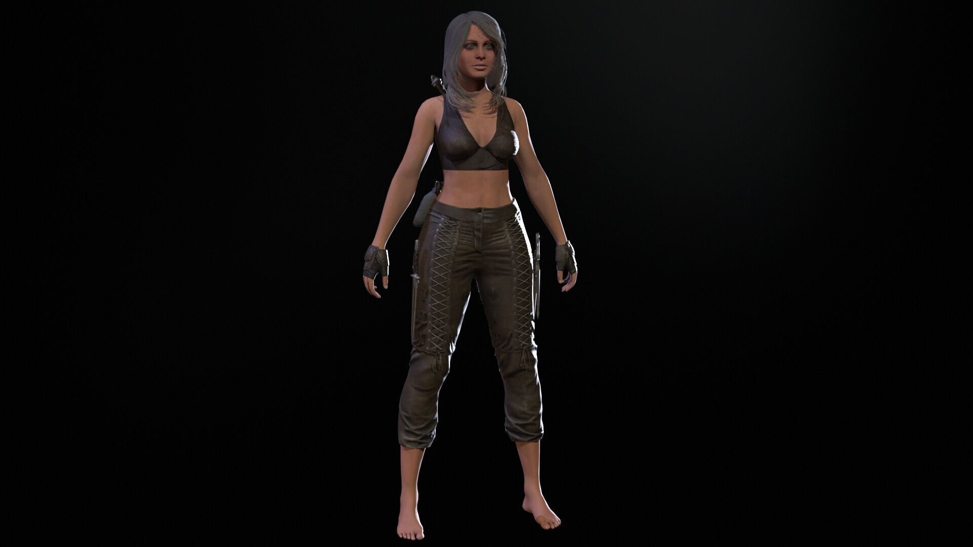 ThiefGirl Low-poly 3D model_25
