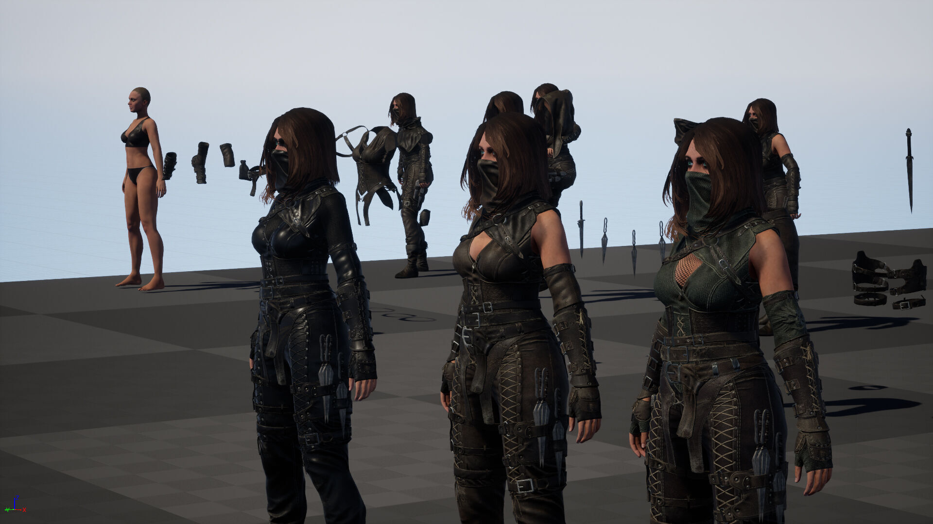 ThiefGirl Low-poly 3D model_43