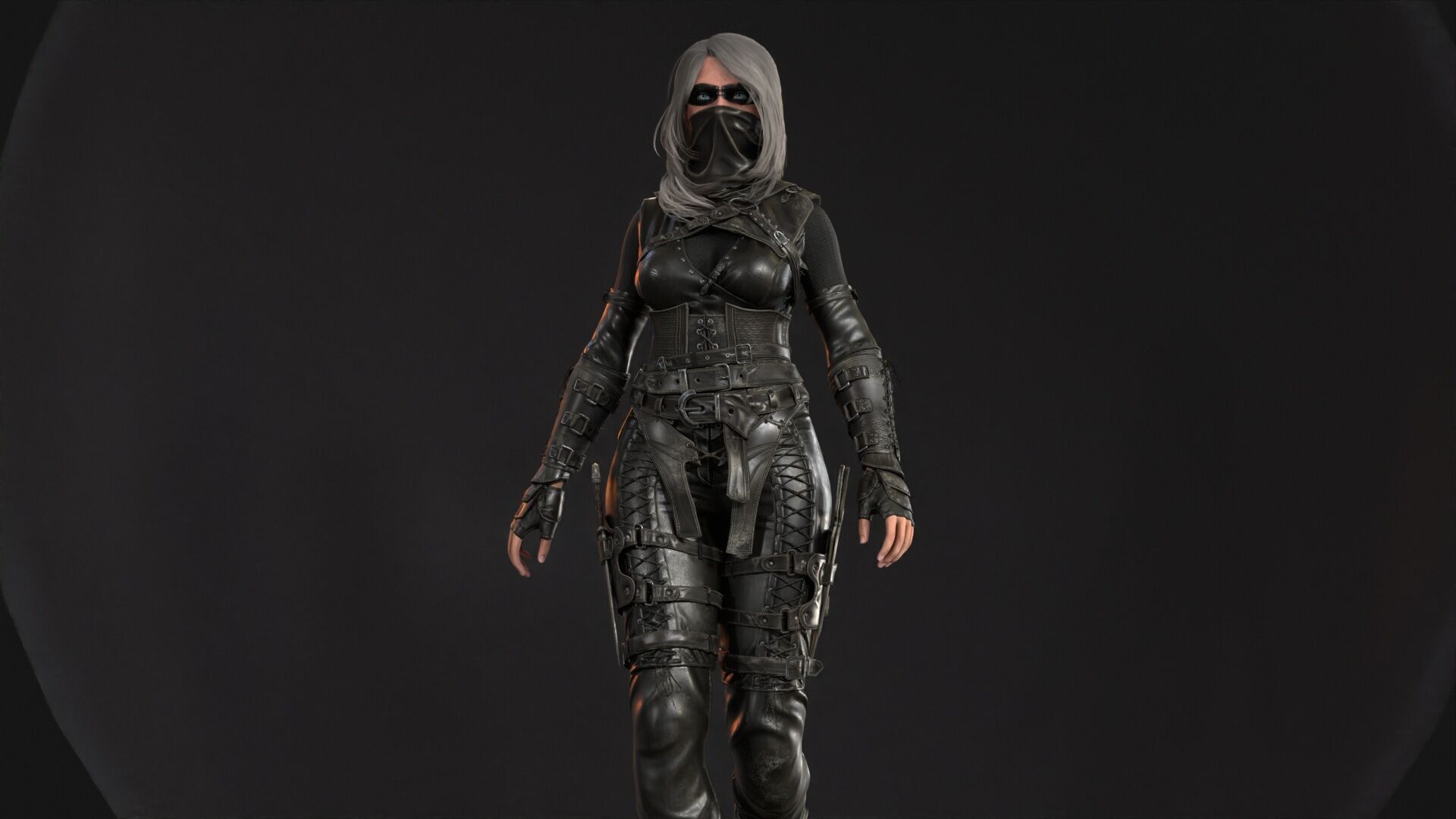 ThiefGirl Low-poly 3D model_8