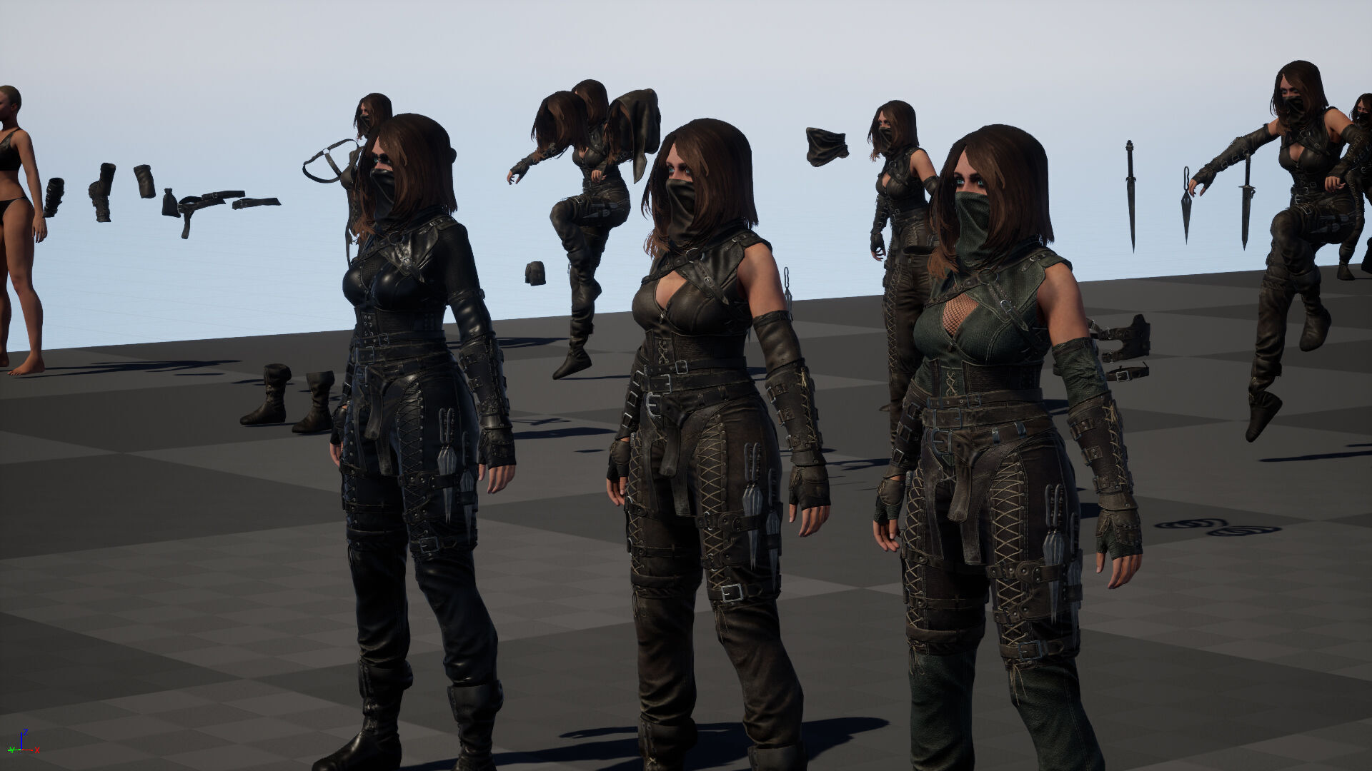 ThiefGirl Low-poly 3D model_44