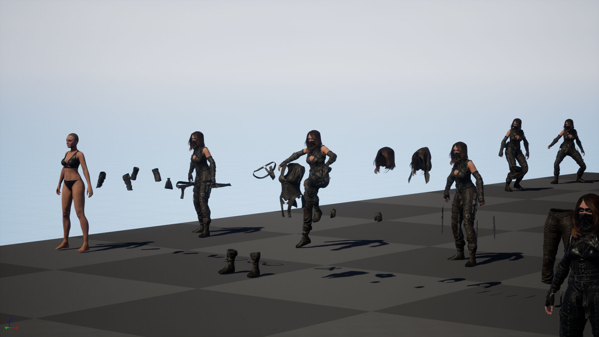 ThiefGirl Low-poly 3D model_42