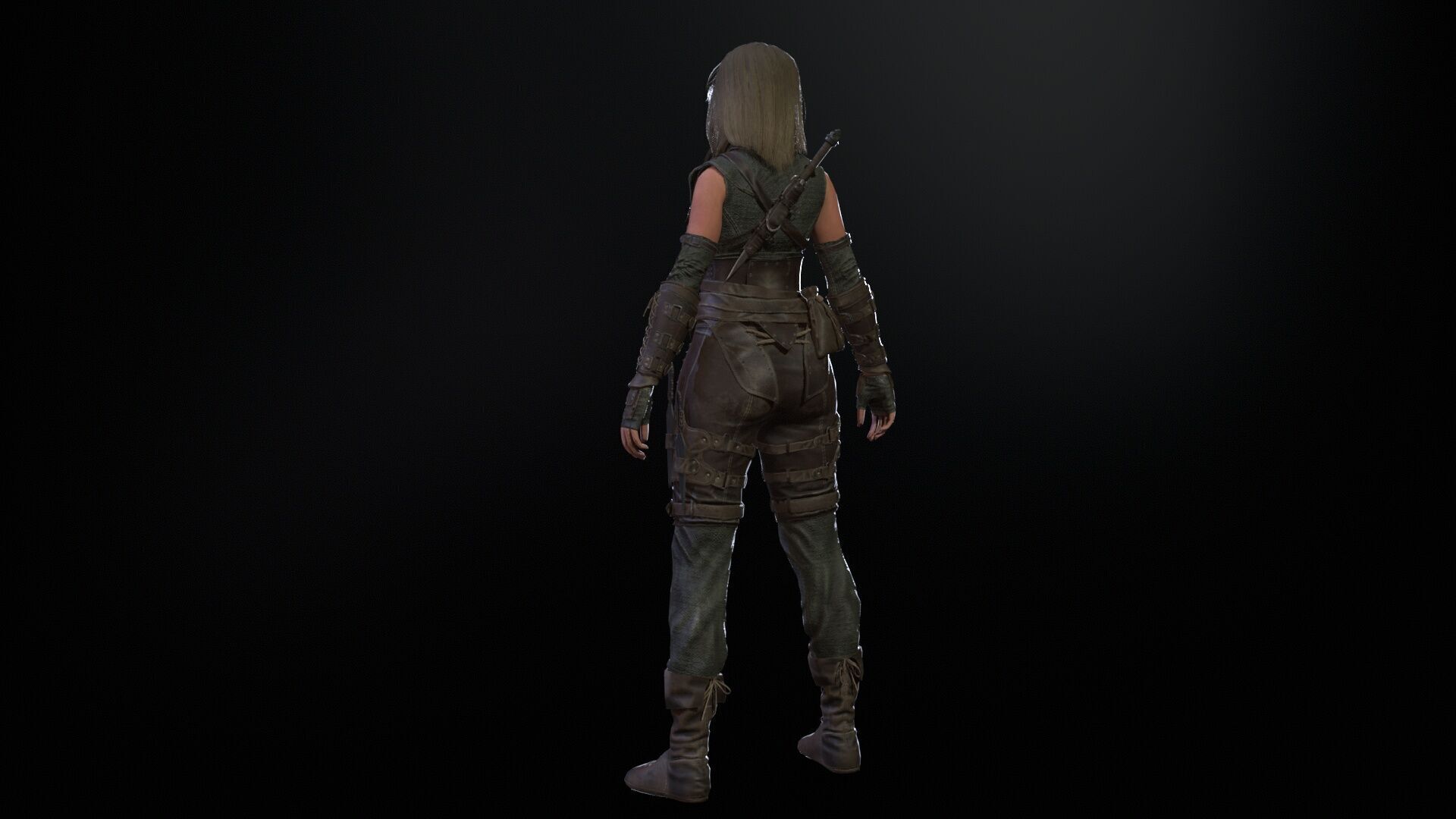 ThiefGirl Low-poly 3D model_32