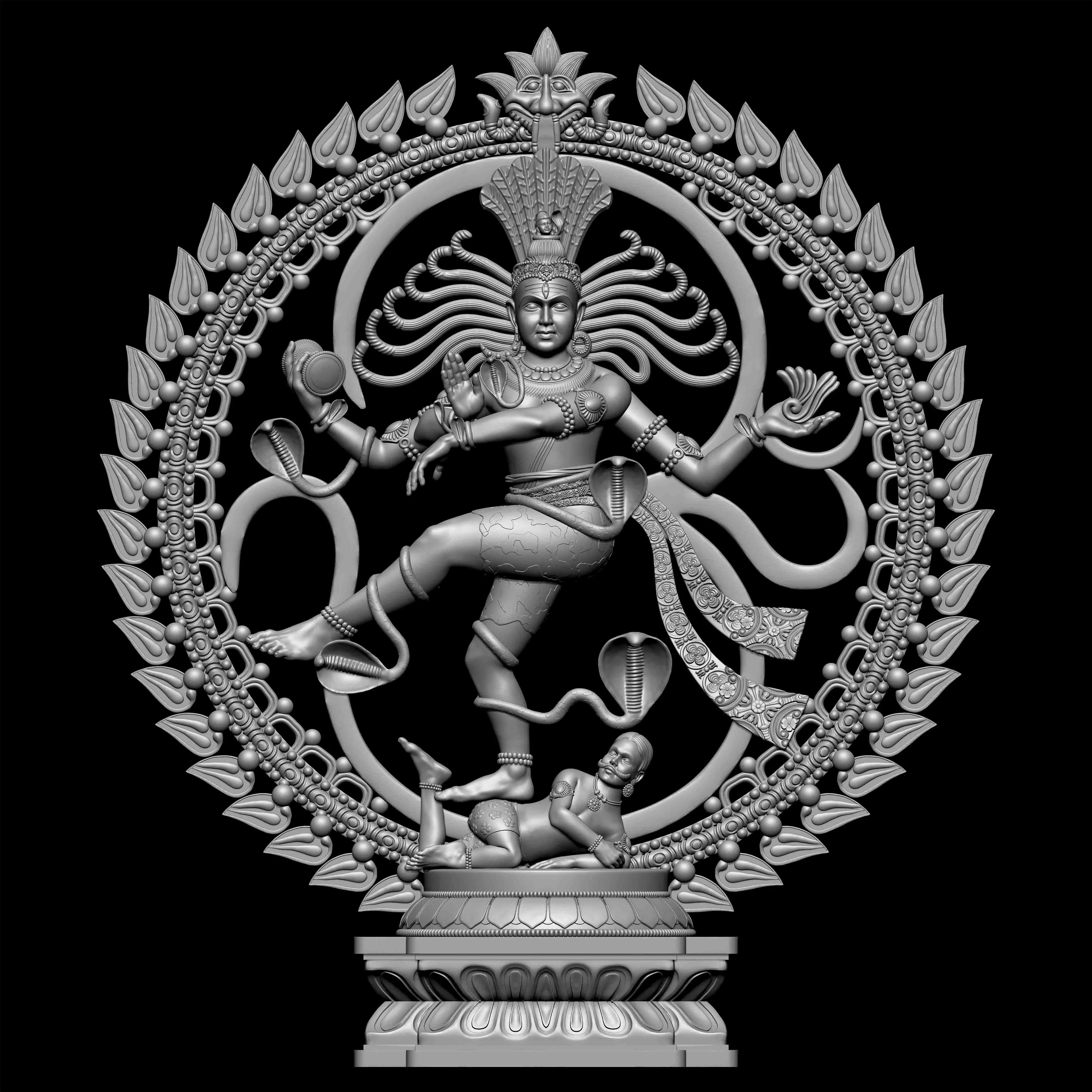 Nadarajar Statue ready 3d print stl model 3D print model_0