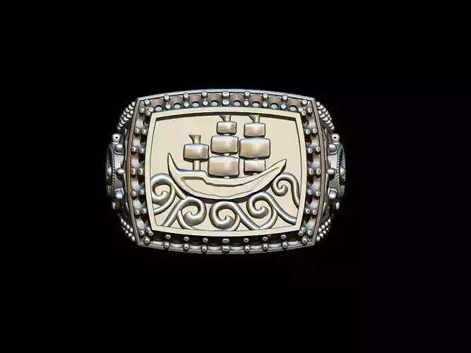 Ship Ring 3D print model