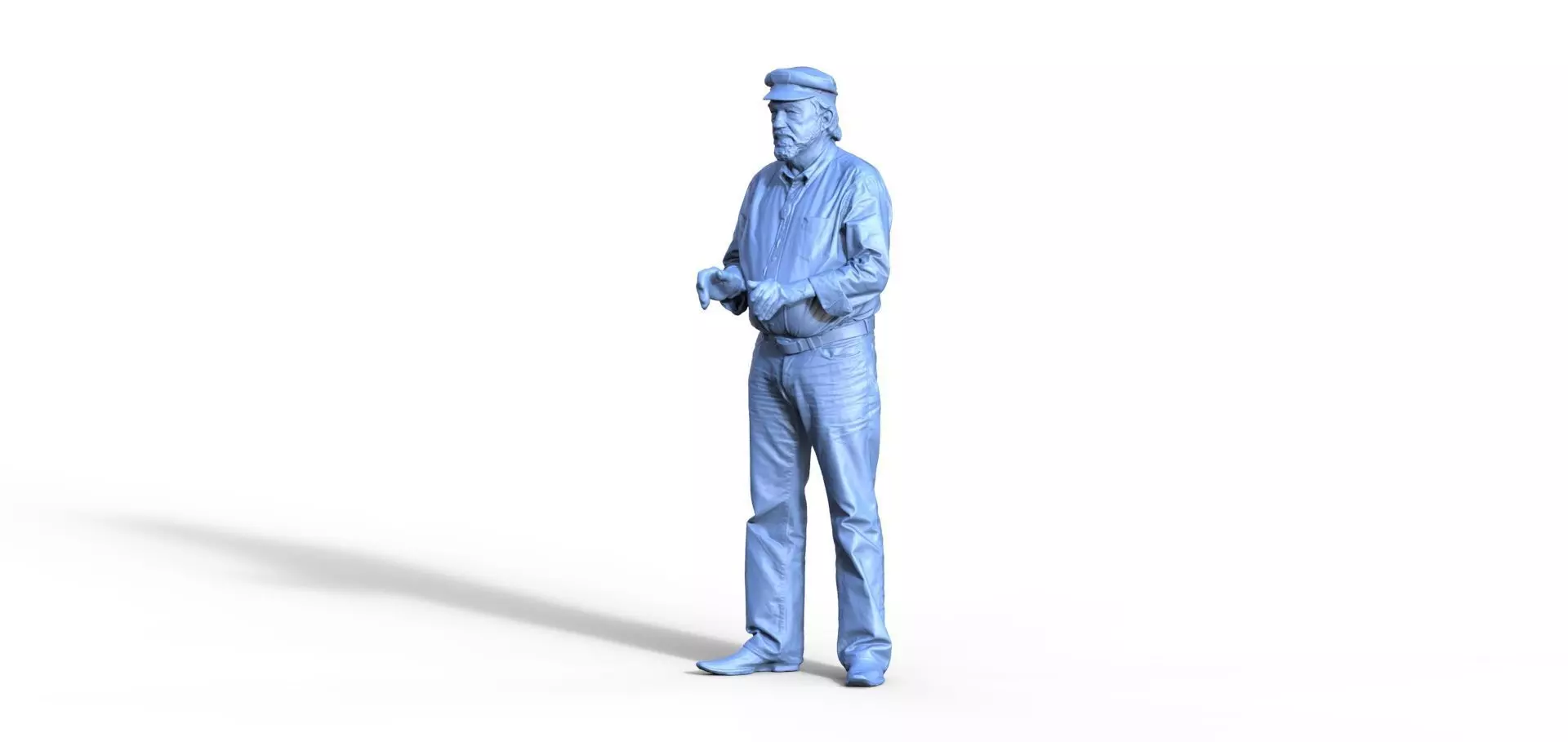 Captain figure for ship model 3D print model_0