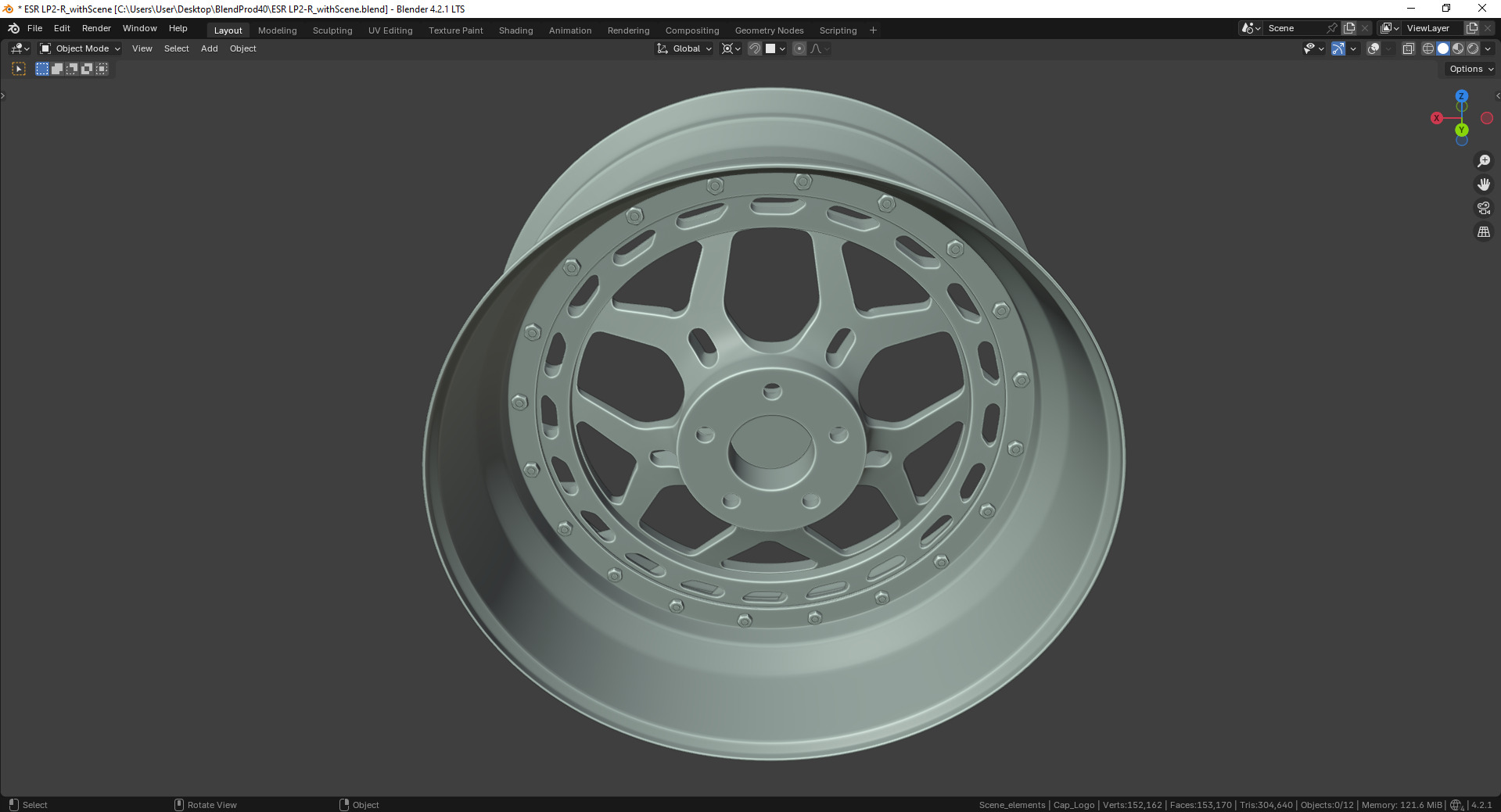 ESR LP2-R Rim 3D model_12