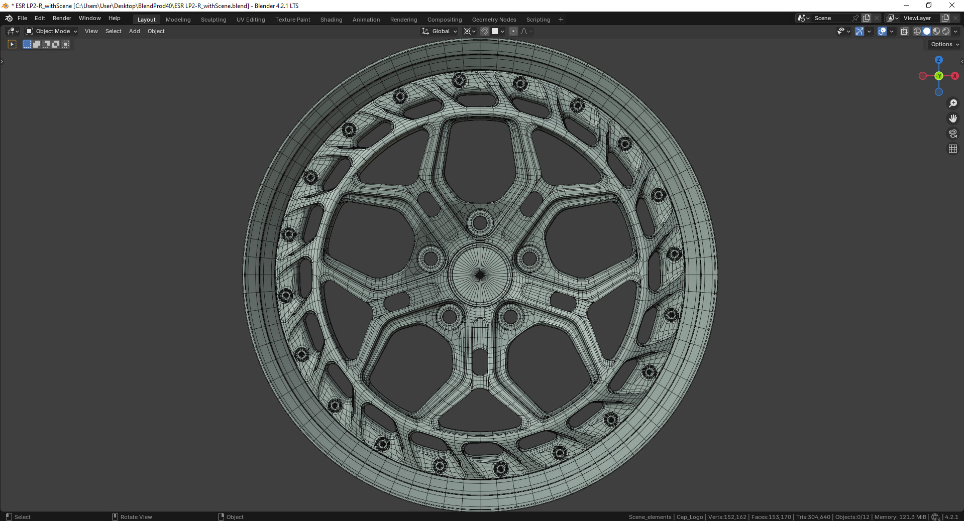 ESR LP2-R Rim 3D model_15