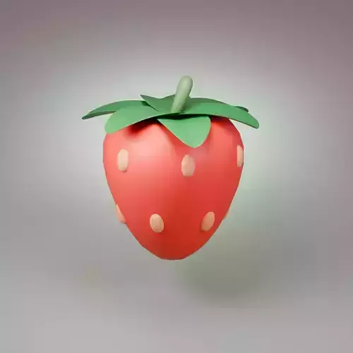 Stylized Strawberry 3D model