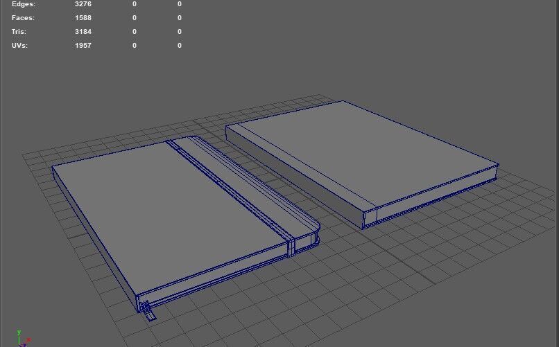 School Book 3D model_13