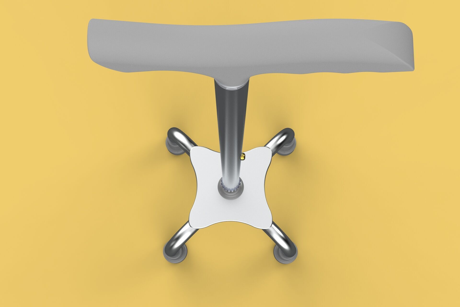 QUADRIPOD WALKING AID ELDERLY STICK CANE POLE QUAD FOOT 4 LEG 3D model_5