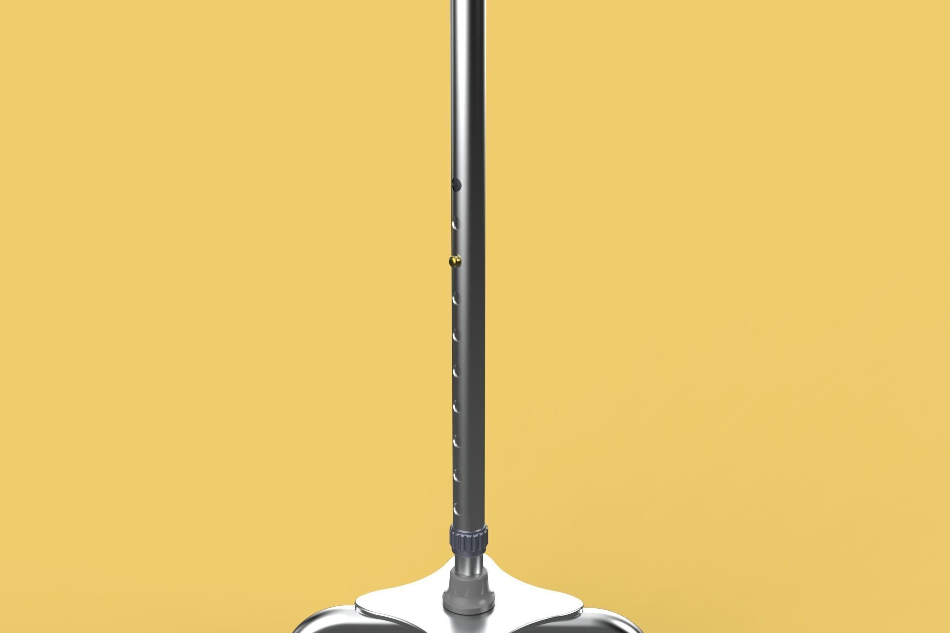 QUADRIPOD WALKING AID ELDERLY STICK CANE POLE QUAD FOOT 4 LEG 3D model_27