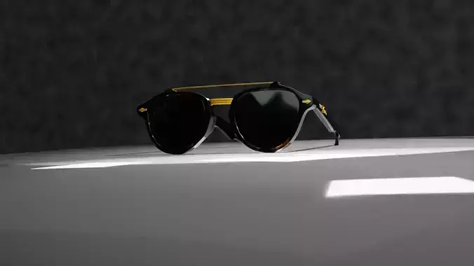 Ray Ban Wayfarer sunglasses 3D model