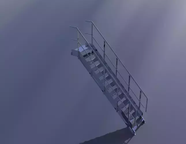 Industrial Steel Staircase