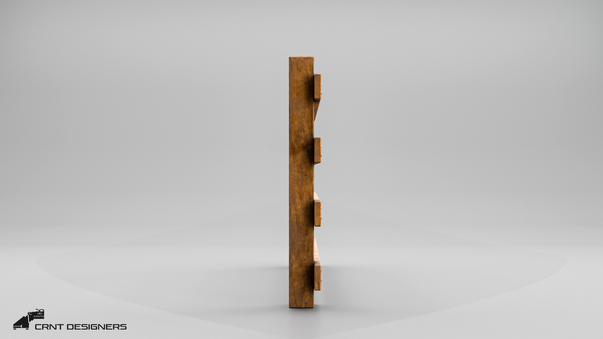 Wooden Fence Low Poly 3D Model Low-poly 3D model_7