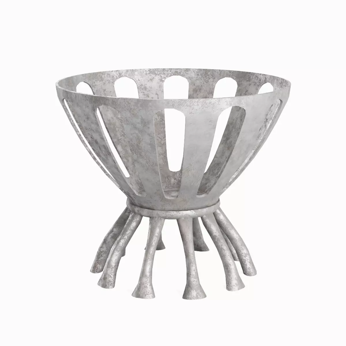 Medieval Fire Brazier 05 Low-poly 3D model_0