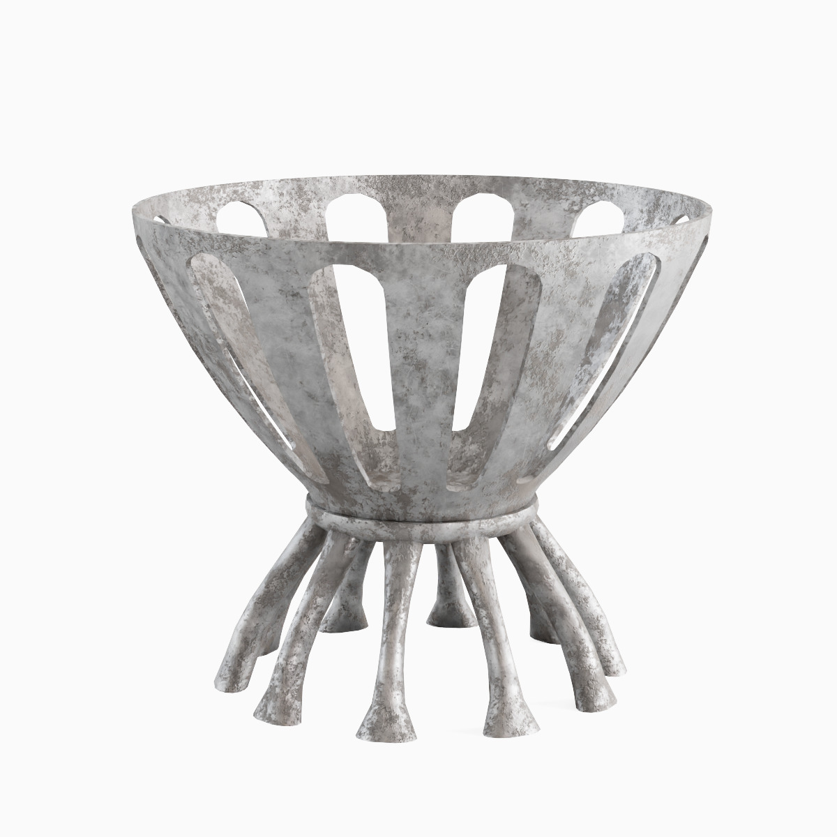 Medieval Fire Brazier 05 Low-poly 3D model_1