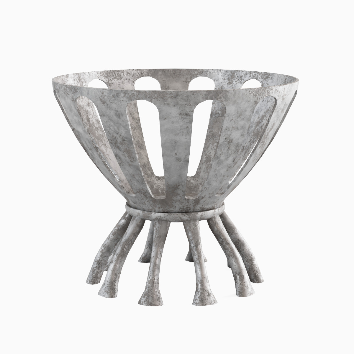 Medieval Fire Brazier 05 Low-poly 3D model_2