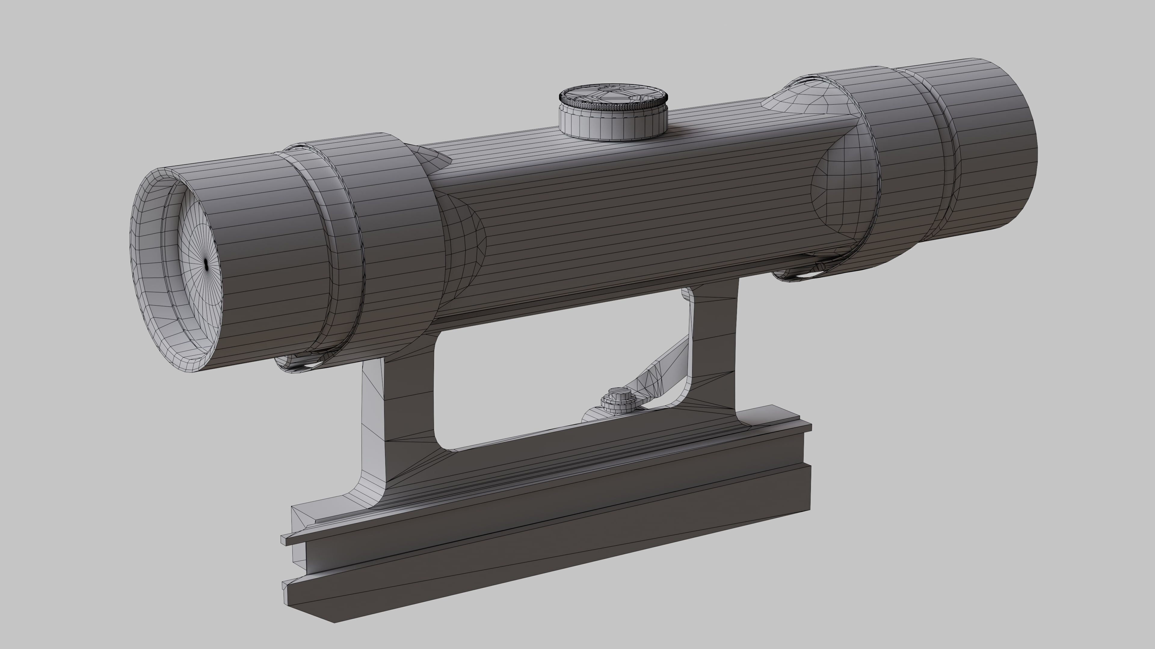 ZF4 Mount Scope  Low-poly 3D model_10