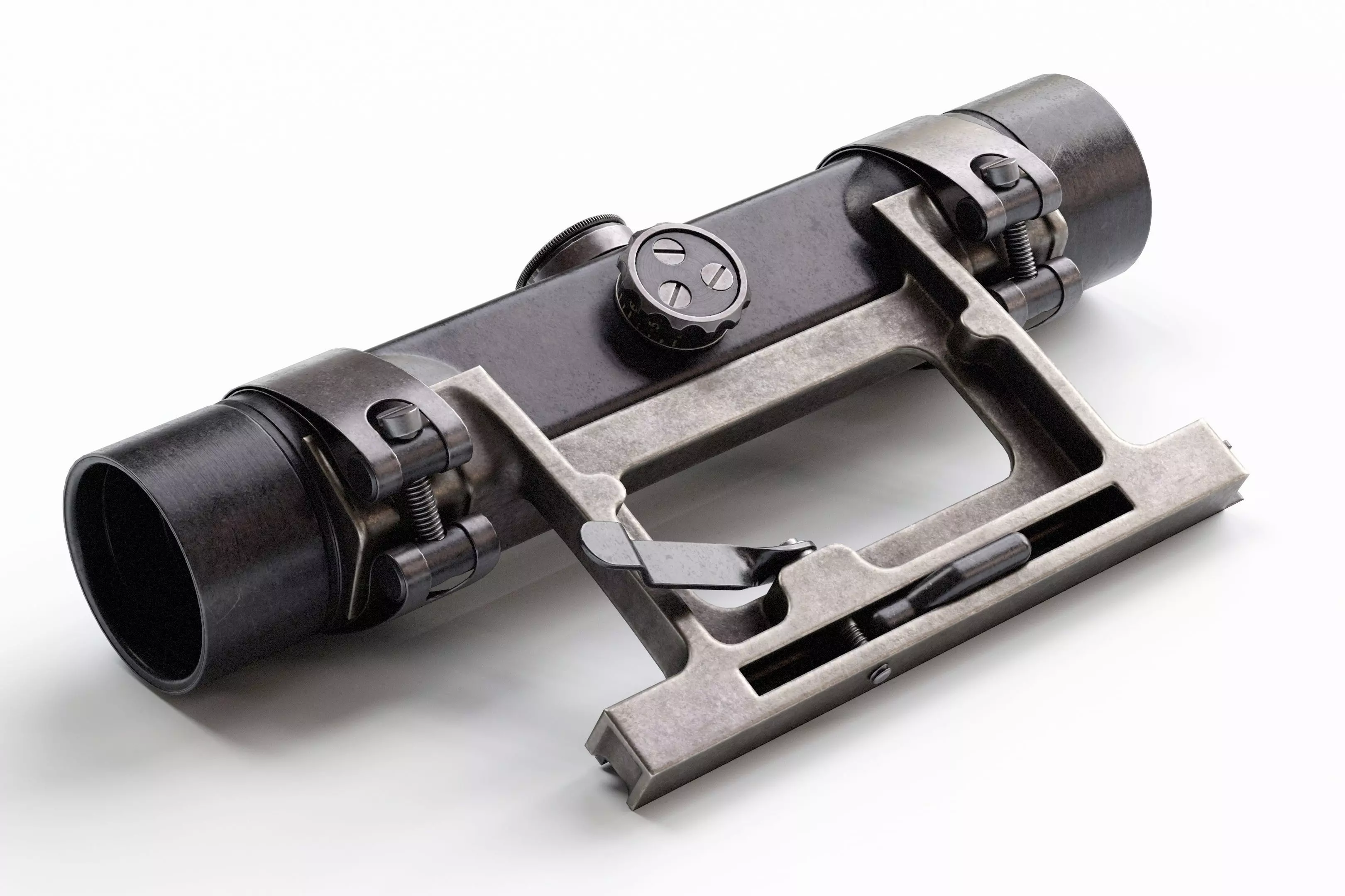 ZF4 Mount Scope  Low-poly 3D model_0