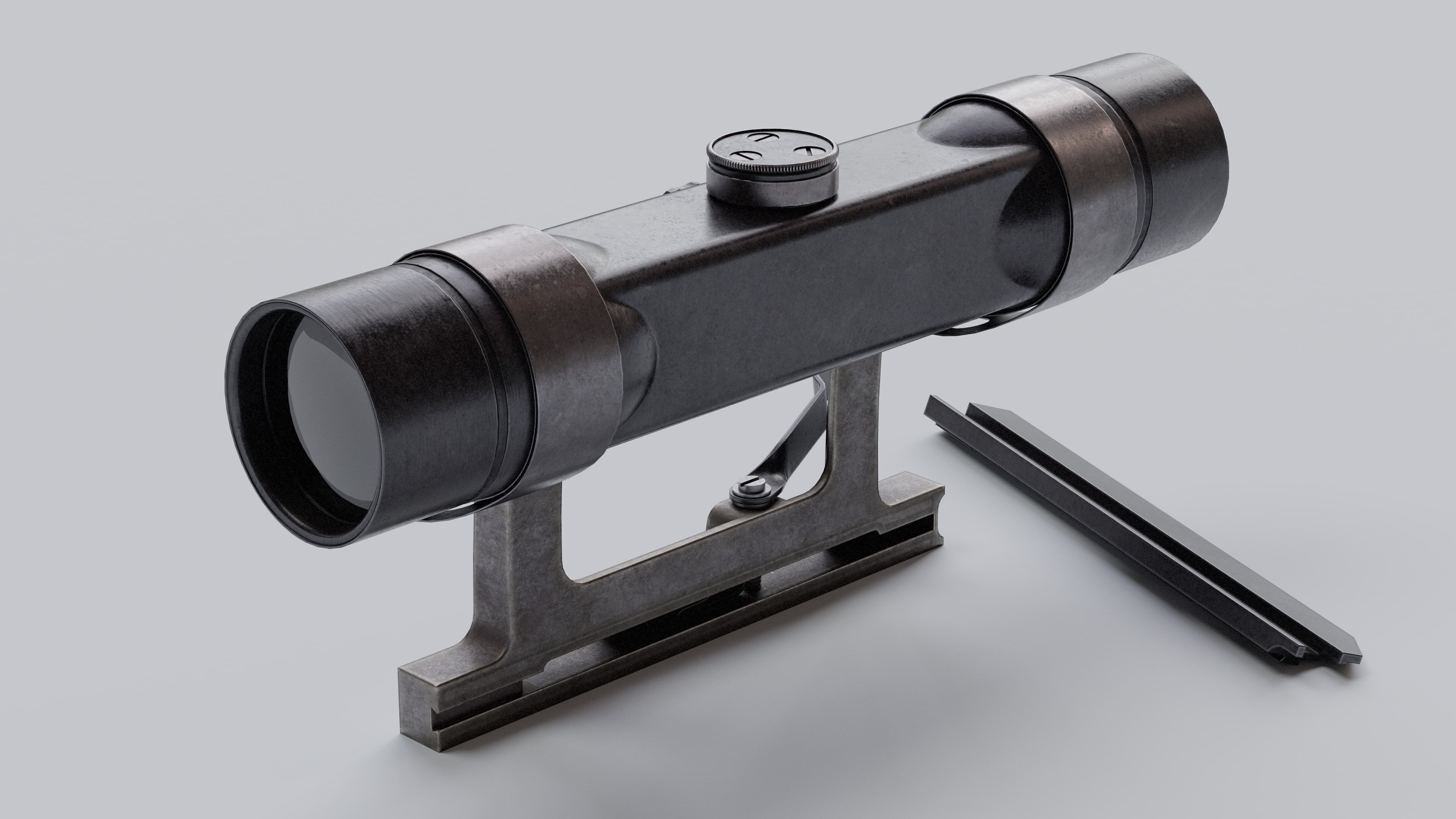 ZF4 Mount Scope  Low-poly 3D model_4