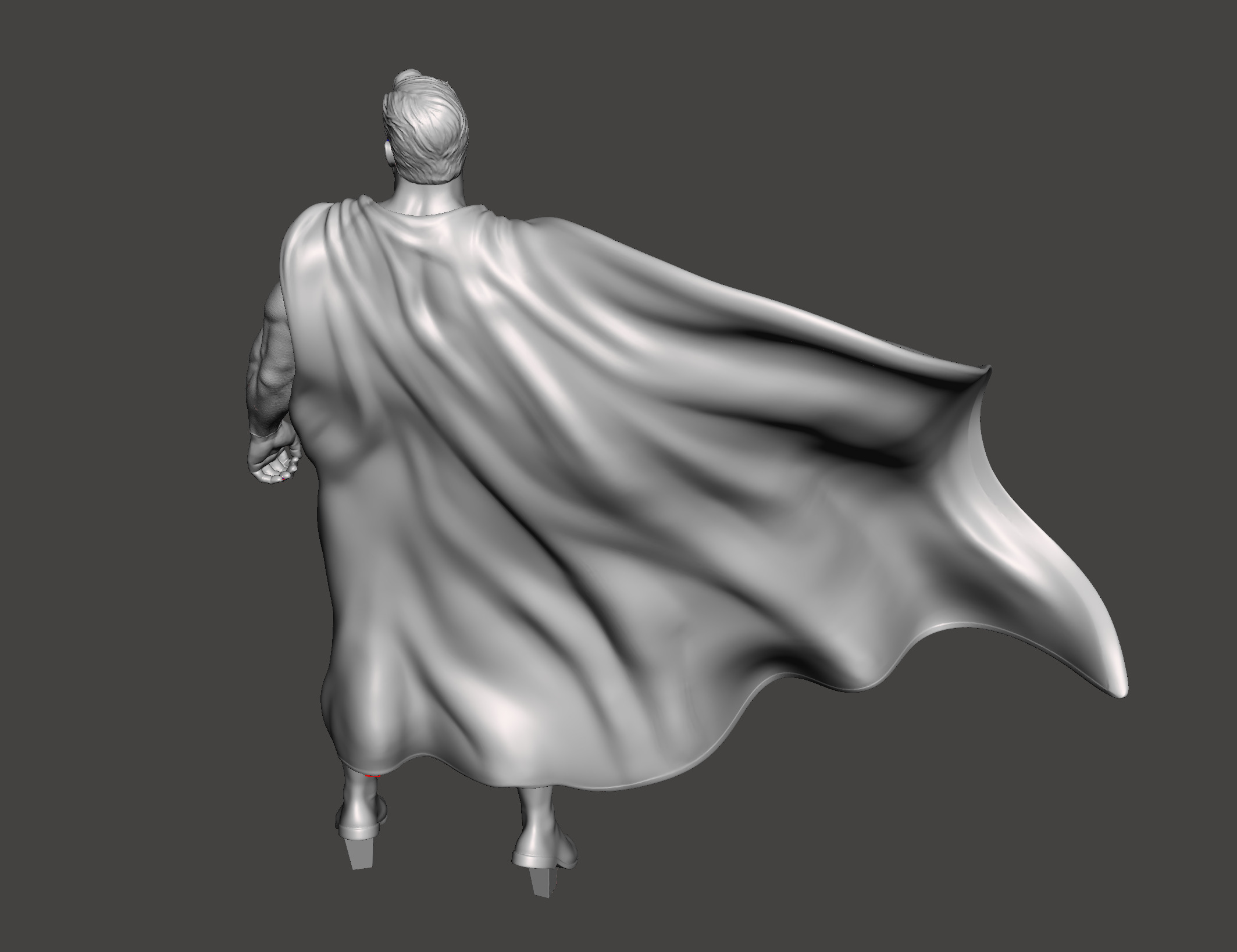 superman with base stl 3d print ready 3D print model_5