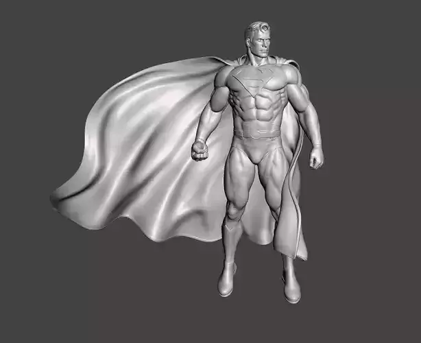 superman with base stl 3d print ready