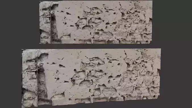 Damaged Brick Wall Scan