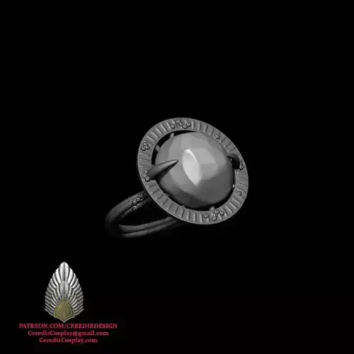 Elvish Rings Nenya lord of the rings 3D DIGITAL DOWNLOAD