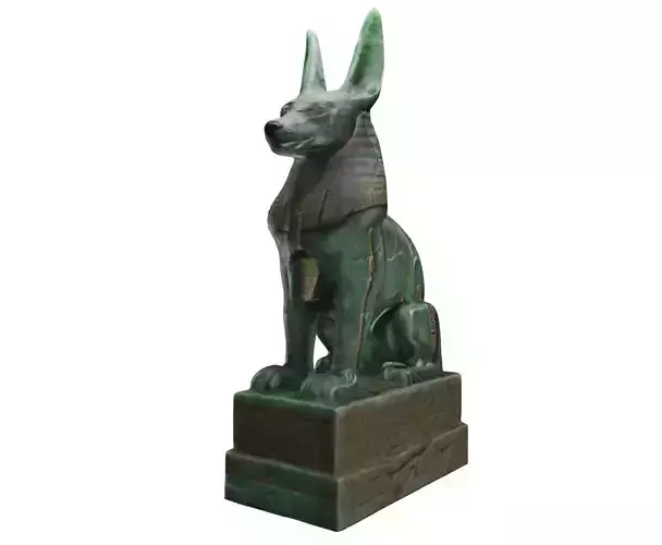 Anubis Egyptian God Jade Figure