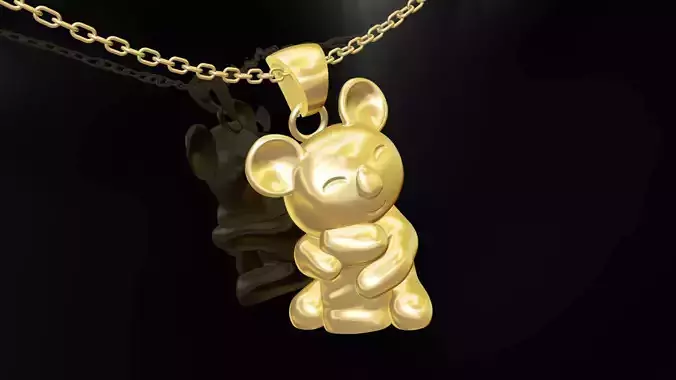 Koala pendant jewelry gold
