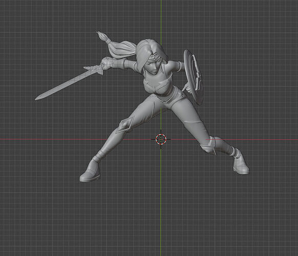 Wonder Woman Girl STL 3d print model 3D print model