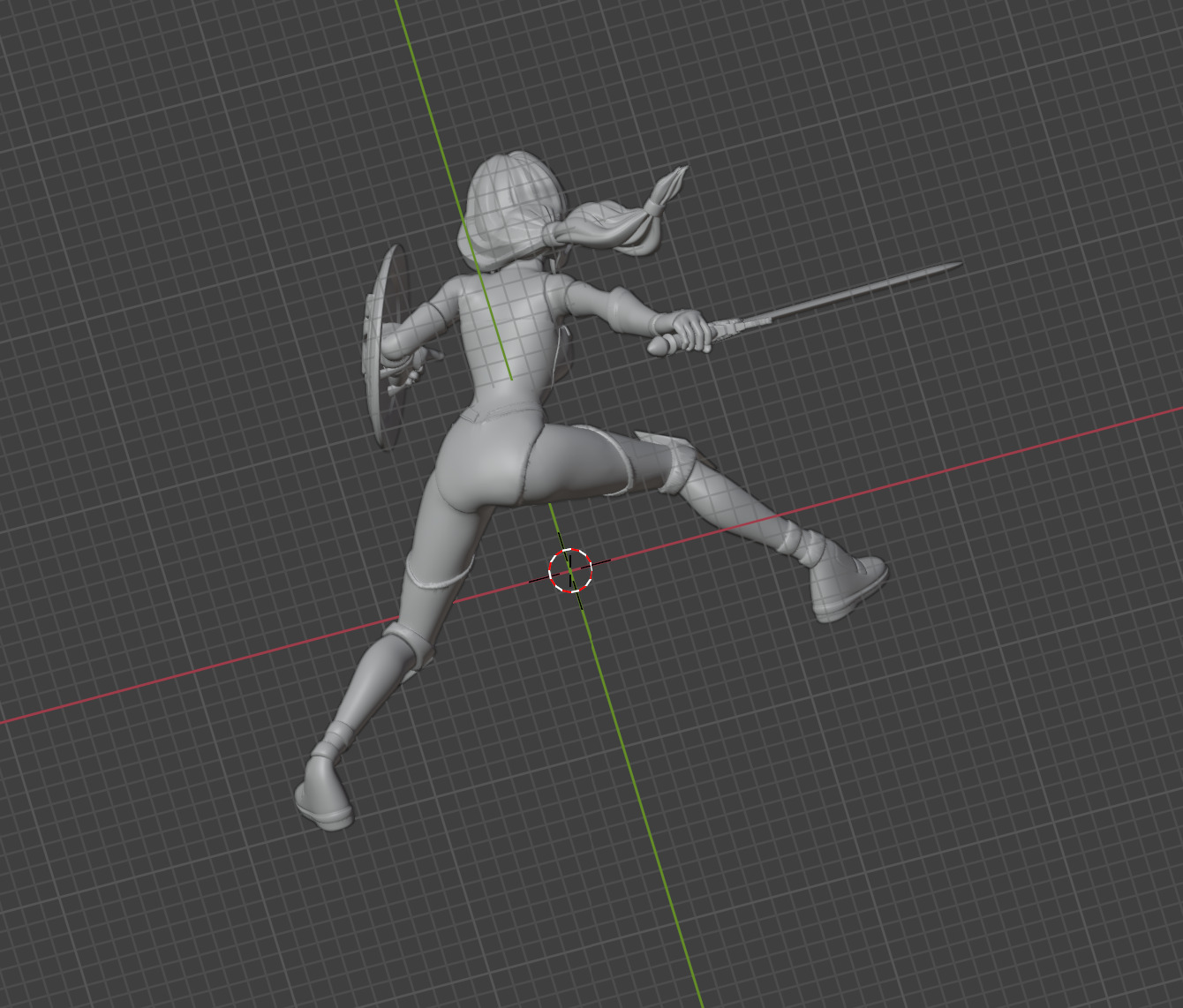 Wonder Woman Girl STL 3d print model 3D print model_3