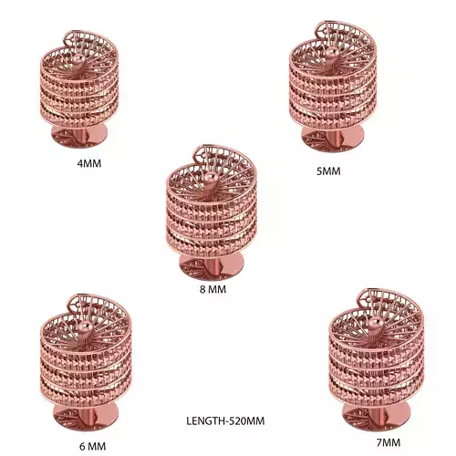 5 SIZE ARMOR Full TREE CHAIN READY TO PRINT 3D Model Collection