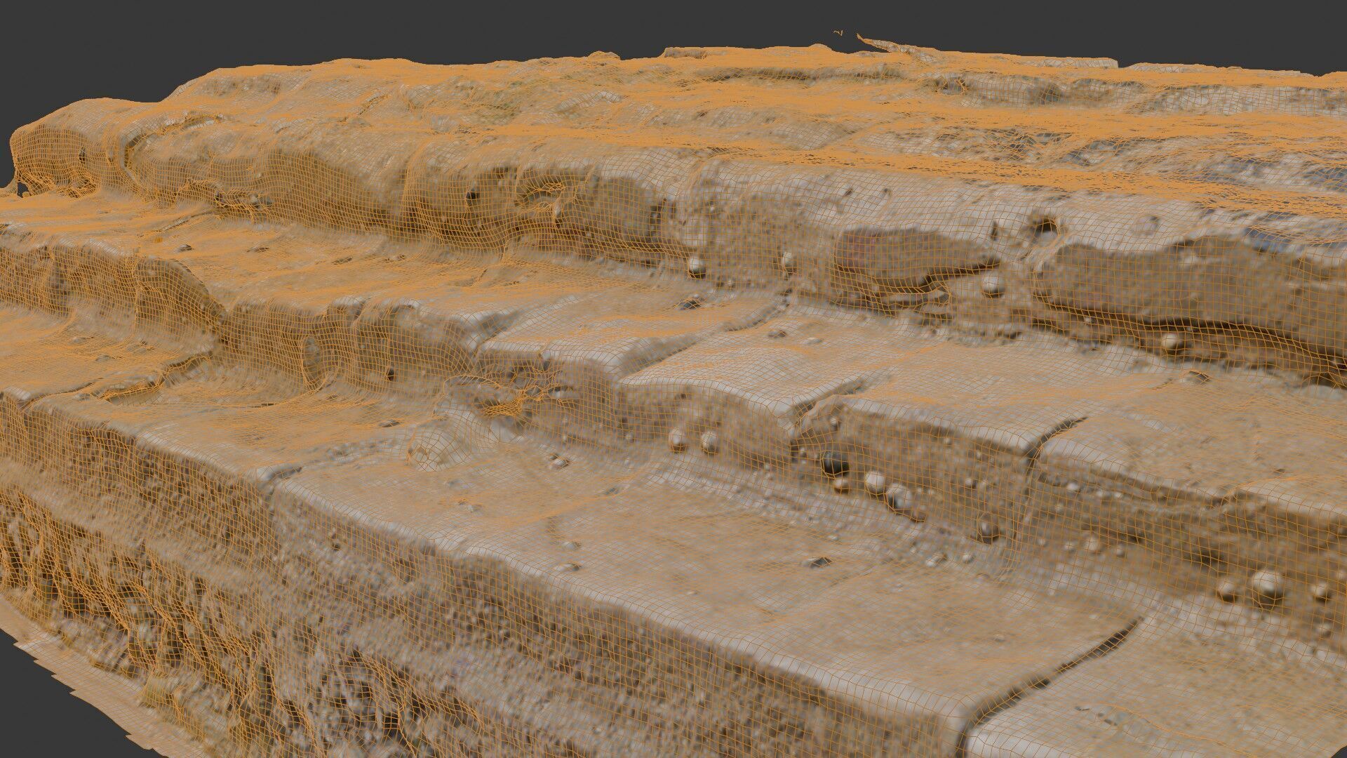 Aged Stone Slab Scan 3D model_2