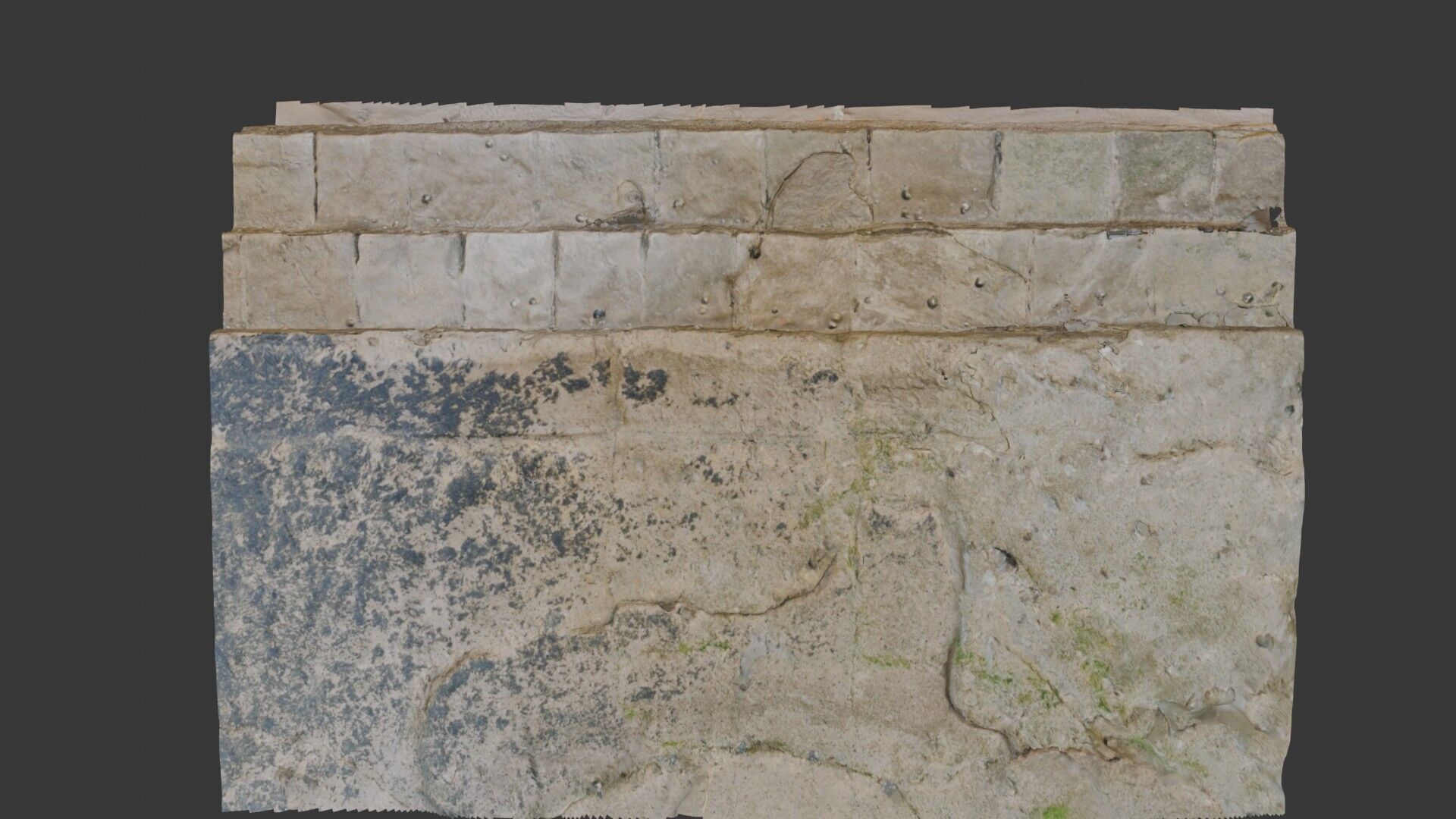 Aged Stone Slab Scan 3D model_7