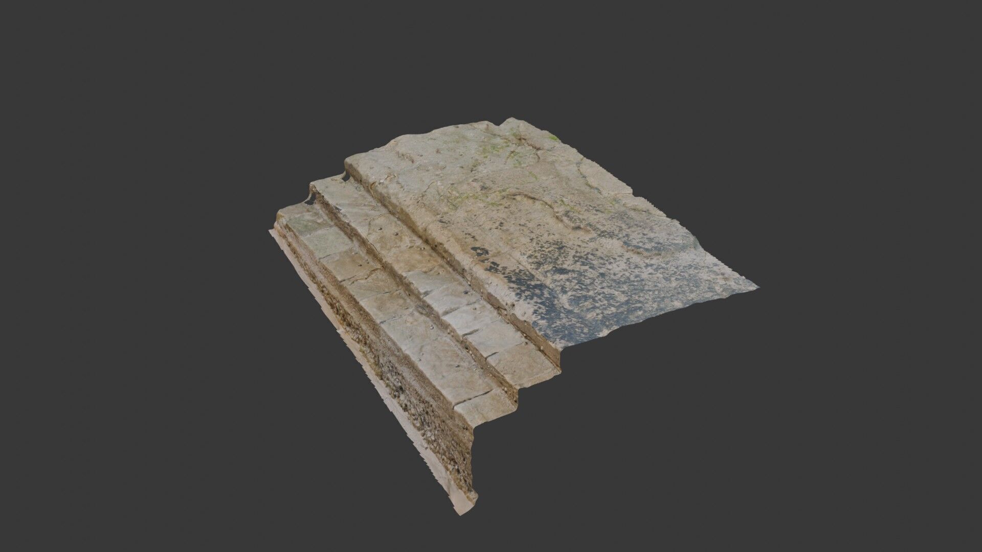 Aged Stone Slab Scan 3D model_1
