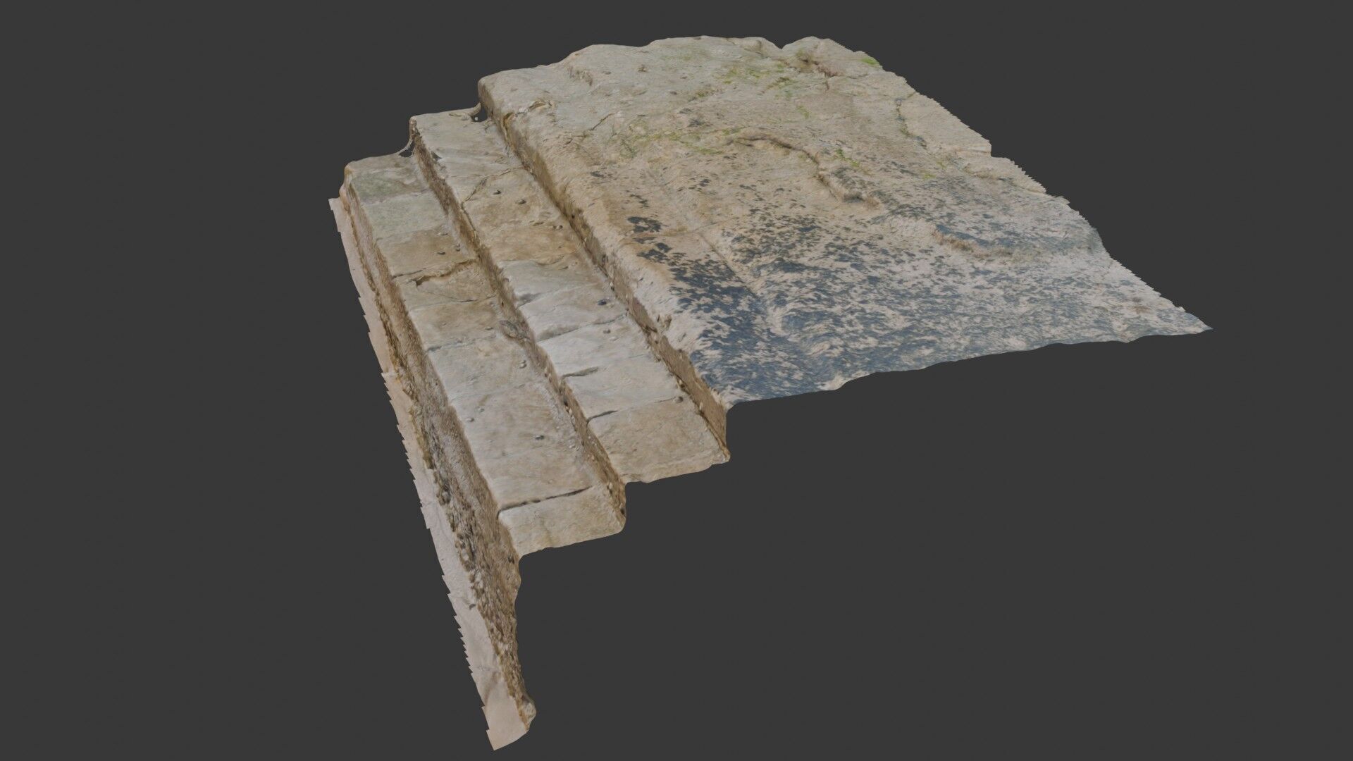 Aged Stone Slab Scan 3D model_3