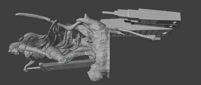 Wonder woman with base STL 3d print model