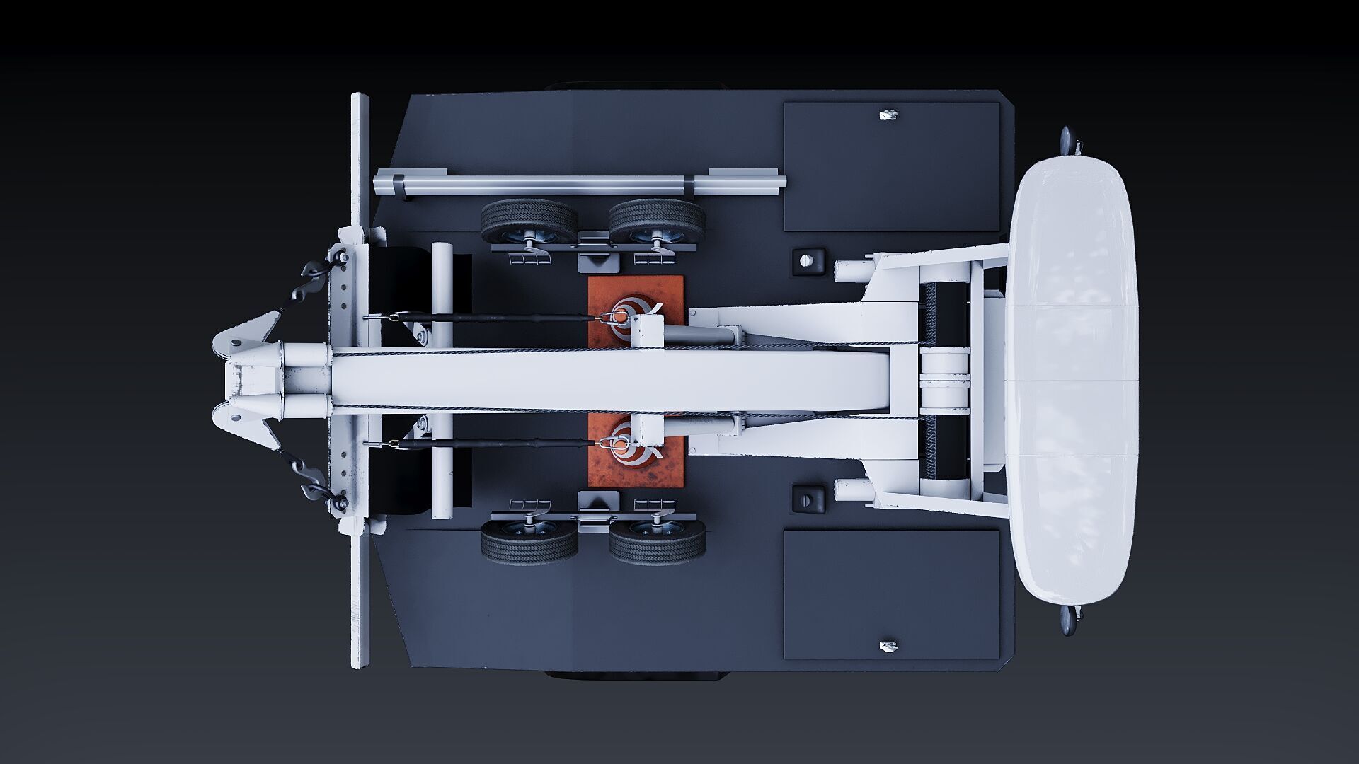 Wrecker tow Body Low-poly 3D model_15